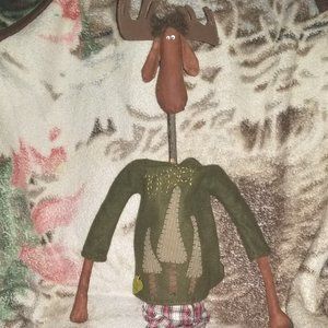 MOOSEY Handcrafted home decor character in clothes